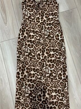 New Jessica Simpson cheetah leopard midi dress medium